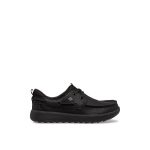 Black Sperry Fairwater PLUSHWAVE Boat Shoe | 2019-TXVSM