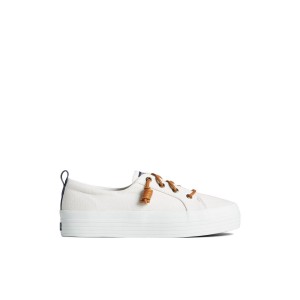 White Sperry Crest Triple Sneaker | 2471-NXSMG