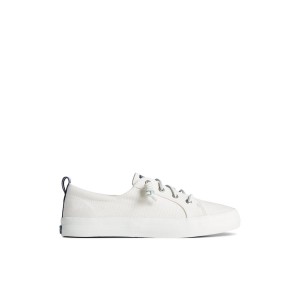 White Sperry Crest Vibe Sneaker | 4897-ZTCXP