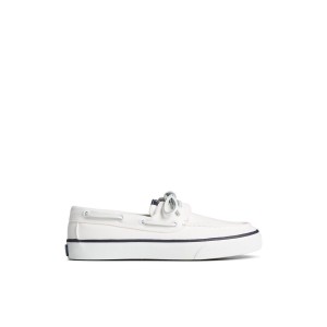 White Sperry Pier Wave LTT Sneaker | 0928-HJCBV